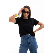 Футболка женская базовая черная Modna KAZKA MKAR32741-1
