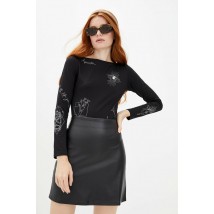 Женское черное боди тату с вышивкой Modna KAZKA MKRM2231-1 44
