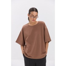 Футболка женская коричневая oversize ARJEN MKAR69181-2
