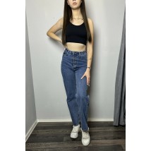 Джинсы женские синие на пуговицы AZURI MKAZ4001-2 40