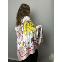 Платок женский "Весенний" 90х90 см Modna KAZKA MKNCH080623-1