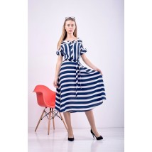 Женское платье летнее миди стильное в полоску Линда PARI MKPR321