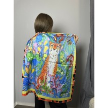 Платок женский "Леопарды" 90х90 см Modna KAZKA MKNCH080623-5