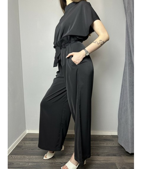Комбинезон женский нарядный чёрный Modna KAZKA MKAD2133-1 50