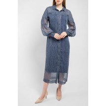 Платье silkовое синее дизайнерское миди Татьяна PARI MKPR1121-20