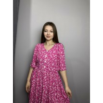 Платье женское летнее короткое розовое Modna KAZKA MKAZ6049-2