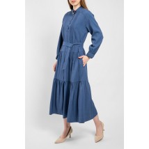 Платье женское миди синее "Марианна" Modna KAZKA MKPR2109-1