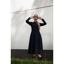 Платье женское трикотажное синее миди Modna KAZKA София MKPR1102 48