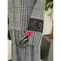 Платье женское черно-белая клетка "Моника" PARI MKPR3695-1