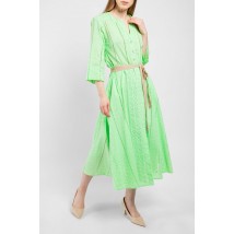 Платье женское из прошвы миди салатовое PARI MKPR2907-1