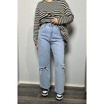Джинсы женские голубые широкие Modna KAZKA MKAZ4002-1 40