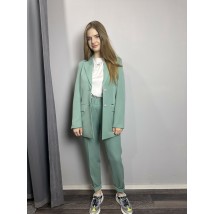 Женский брючный костюм бирюзовый Modna KAZKA MKJL89119\1108019 44