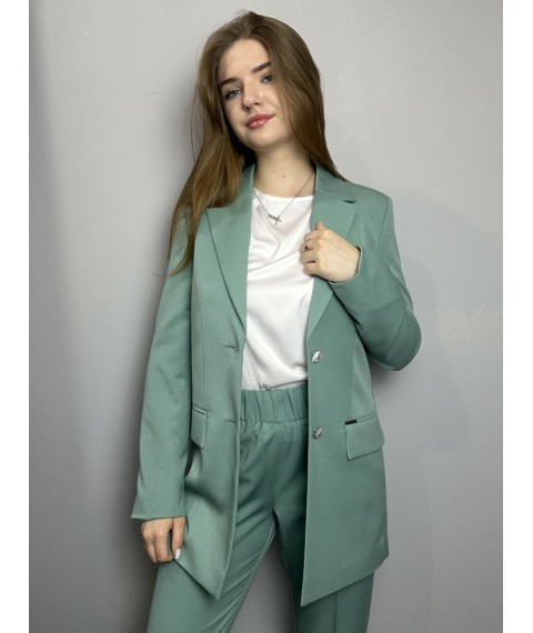 Женский брючный костюм бирюзовый Modna KAZKA MKJL89119\1108019