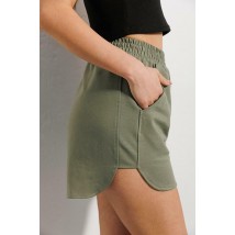 Шорты женские спортивные хлопковые хаки ARJEN MKAR32895-1
