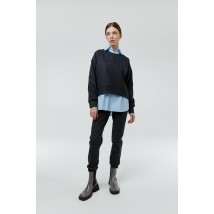 Женский комфортный брючный костюм в сером цвете Modna KAZKA MKRM4155-1