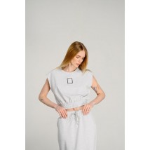 Костюм женский двойка cottonовый меланж AZURI MKAZ6417-1
