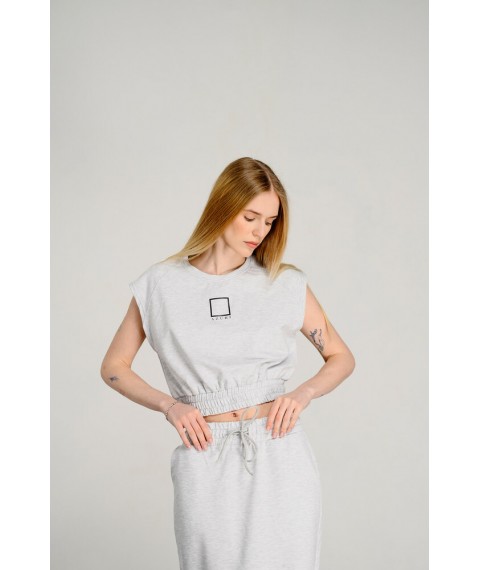Костюм женский двойка cottonовый меланж AZURI MKAZ6417-1