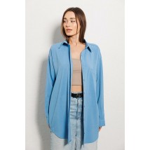 Рубашка женская удлиненная оверсайз голубая ARJEN MKAR46731-1