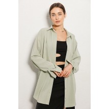 Рубашка женская удлиненная оверсайз фисташковая ARJEN MKAR46731-2