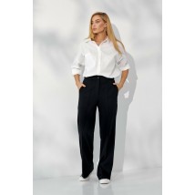 Брюки женские классика трикотажные черные Гремми Modna KAZKA MKSN2324-01