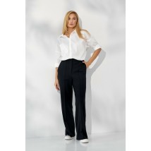 Брюки женские классика трикотажные черные Гремми Modna KAZKA MKSN2324-01