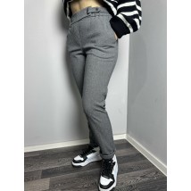 Женские тёплые твидовые брюки чёрного цвета J.LONDON MKJL1090110-1