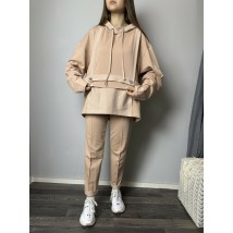 Спортивні штани жіночі світло-бежеві Life Modna KAZKA MKSH2438-1