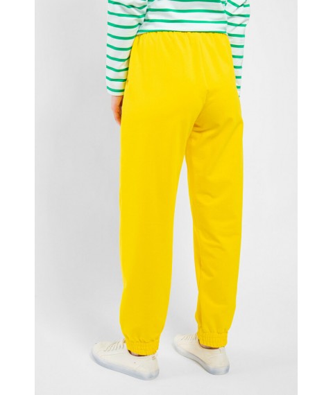 Брюки-джоггеры женские спортивные желтые STYLE-NIKA MKSN2278-01