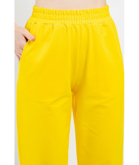 Брюки-джоггеры женские спортивные желтые STYLE-NIKA MKSN2278-01