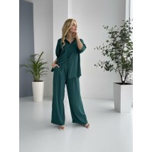 Костюм женский темно-зеленый Ланейр STYLE-NIKA MKSN1135/2241-04
