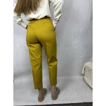 Брюки женские горчичные классические Некст Modna KAZKA MKSN2186-05