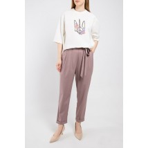 Брюки женские классические офисного стиля сиреневые Ария PARI MKPR4452-2