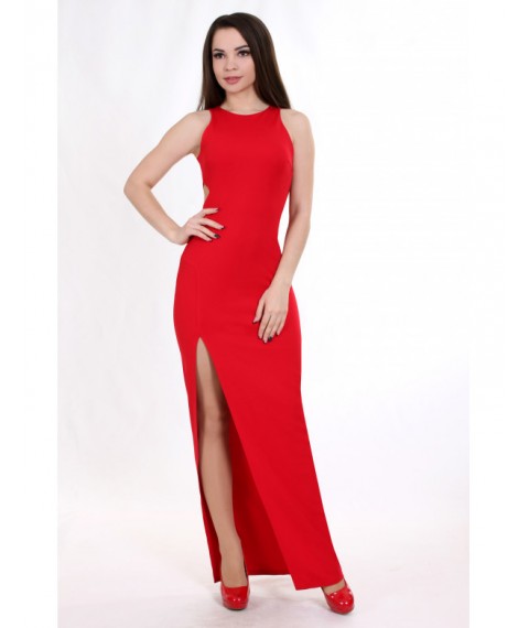 Женское вечернее платье красное макси в пол Modna KAZKA MKENG2037 46
