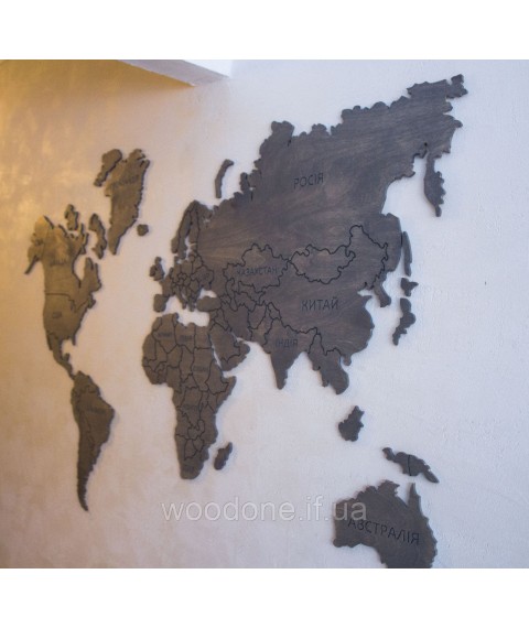 Weltkarte an der Wand