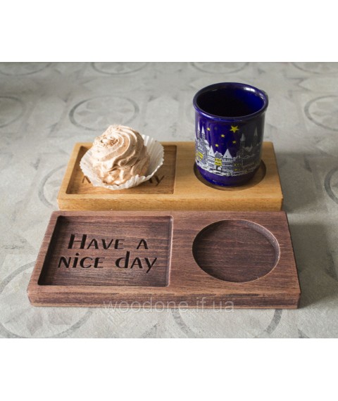 Wooden cup holder