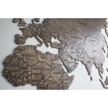 Карта з фанери на стіну