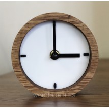 Часы дизайнерские с дерева и акрыла (12*12*4 см)