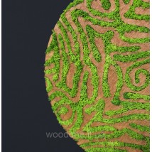 3D-Paneele mit Sperrholz und Moos