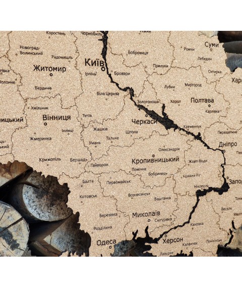 Korkkarte der Ukraine