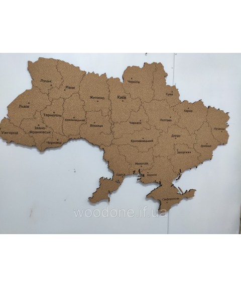 Korkkarte der Ukraine