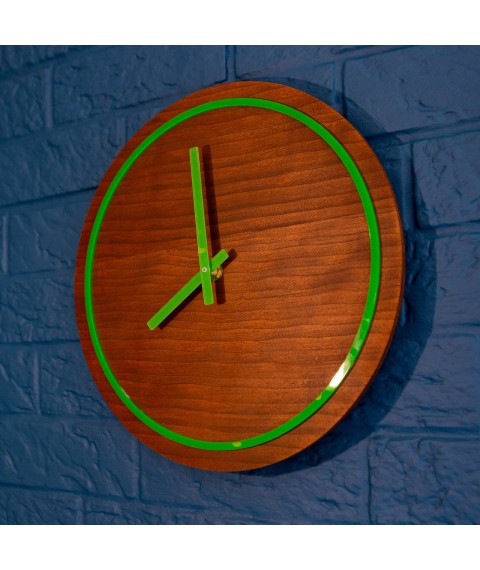 Clock from wood and acry