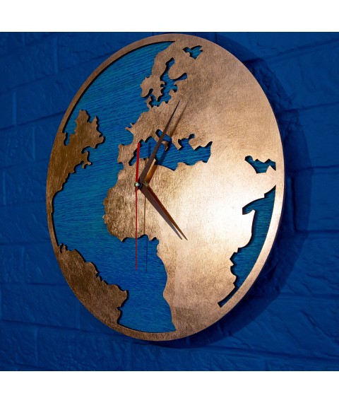 Uhrenkarte mit Bronzeeffekt