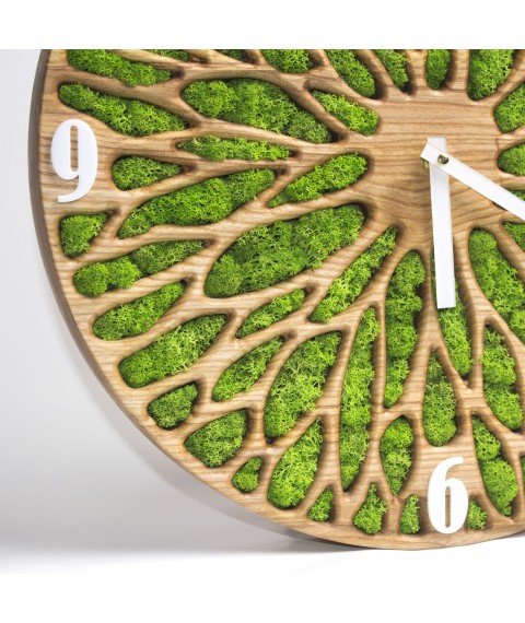 Moss wall clock