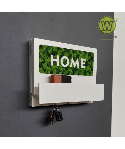 Wall key holder in Scandinavian style. Close the flap!