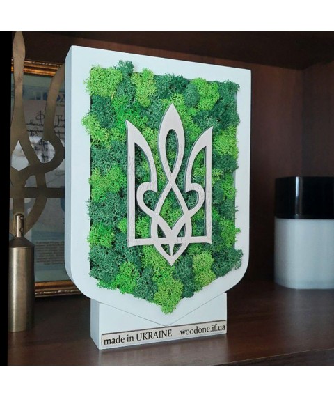 Герб Украины с мхом. Символика Украины