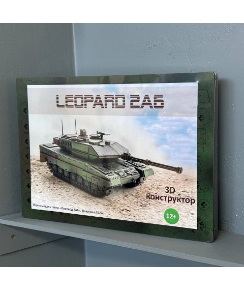 3D конструктор танк Leopard 2. Леопард 2 45х17х15 см