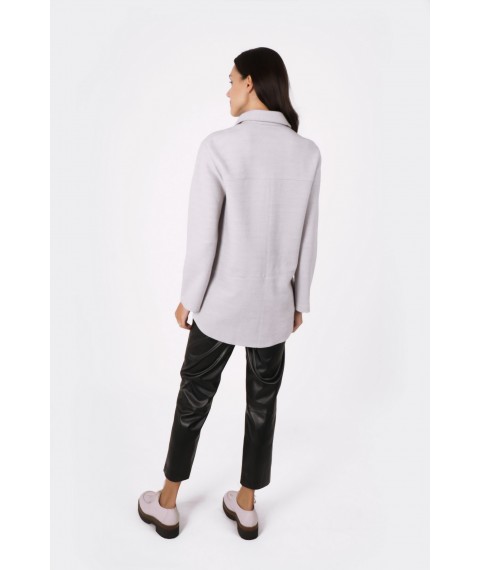 Куртка сірого кольору з пальтової тканини Сіфре