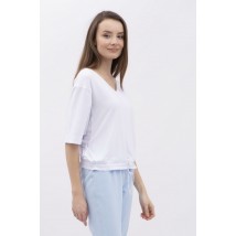 Блуза з коротким рукавом біла Віаль 01