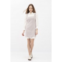 Сарафан  з костюмної тканини сірий Номуса