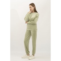 Костюм велюровий оливковий Лєрра 102
